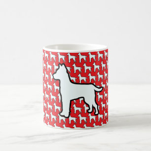 Mug Gros Chien Blanc Rouge