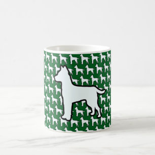 Mug Gros Chien Blanc Vert