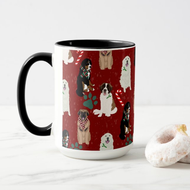 Mug Gros Chiens de Noël (Avec donut)