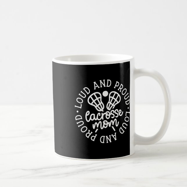Mug Gros Et Fier Lacrosse Maman Mignonne Drôle (Droite)