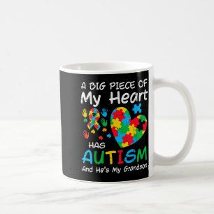 Mug Gros morceau coeur a petit-fils autiste sensibilis