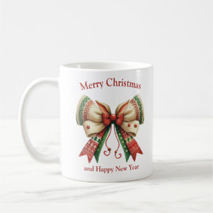 Mug Gros Noël avec arc rustique avec elfes casquette