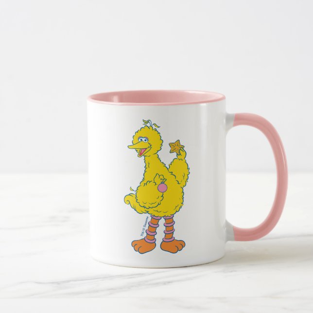 Mug Gros Oiseaux tenant des ornements de Noël (Droite)