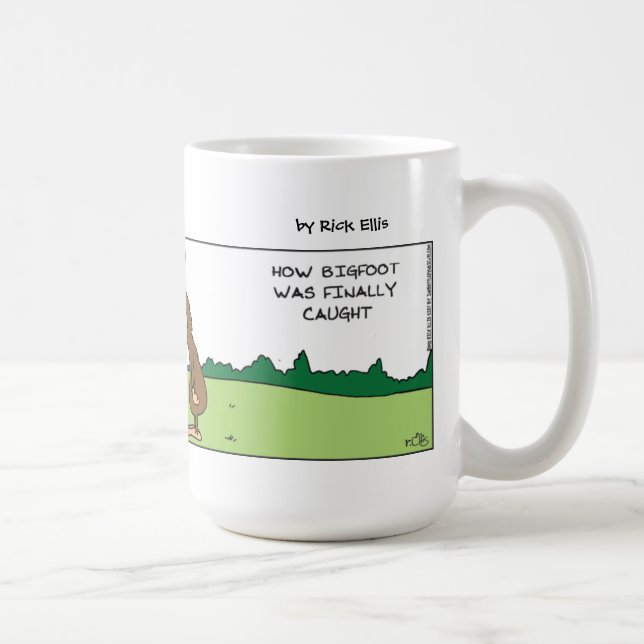 Mug Gros Pied Drôle Attrapé (Droite)