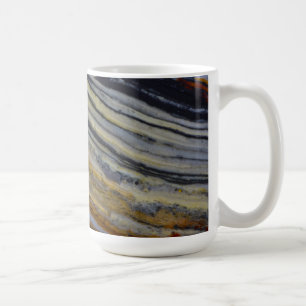 Mug Gros plan d'une dalle de jaspe strié