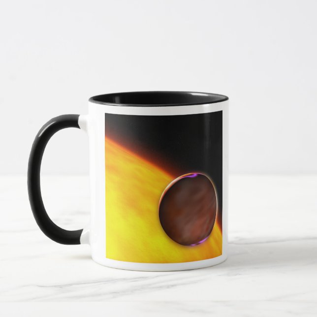 Mug Gros plan d'une planète extrasolaire (Gauche)