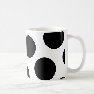 Mug Gros points diagonaux noirs