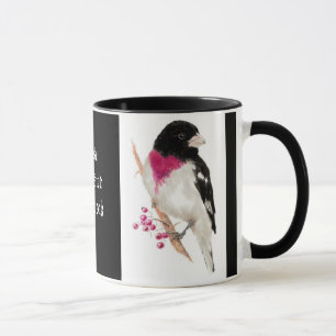Mug Grosbeak, Oiseau, Nature, Mug, Breast rose