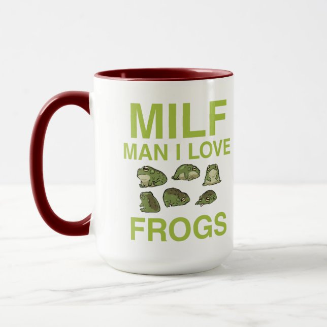 Mug groseille citer milf man j'aime grenouilles bumper (Gauche)