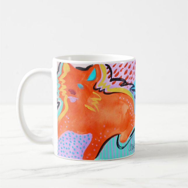 Mug Grosse chatte orange (Gauche)
