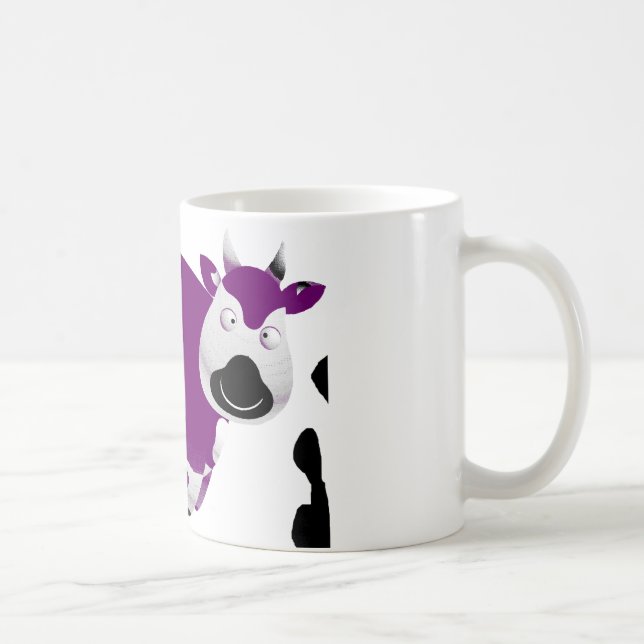 Mug Grosse vache pourpre simple (Droite)