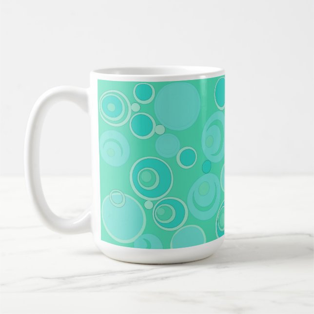 Mug Grosses bulles dans le Merci Turquoise partout (Gauche)