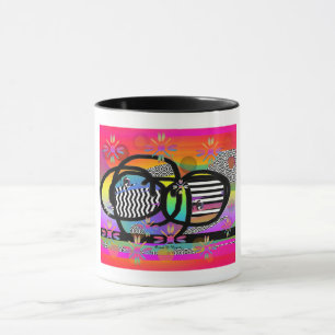 Mug Grosses lunettes amusantes yeux amusants