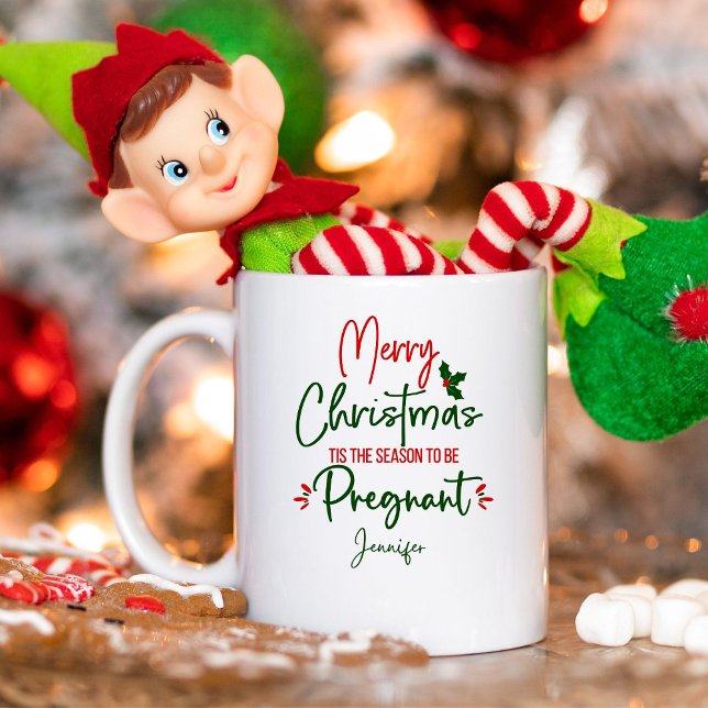 Mug Grossesse drôle Noël (Créateur téléchargé)