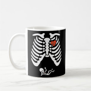 Mug Grossesse squelette éffrayant Halloween bébé citro
