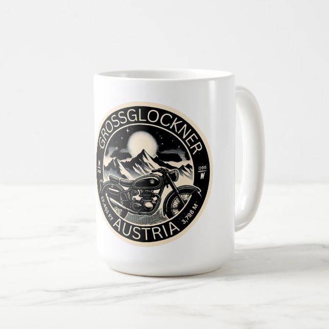Mug Grossglockner High Alpine Road Moteur des alpes au (Devant droit)