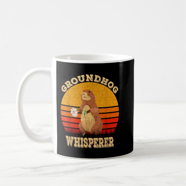 Mug Groundhog Whisperer Funny Ground Hog Day 2020 Happ (Gauche)