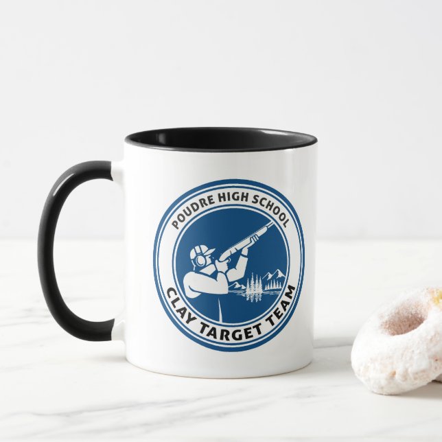 Mug Groupe cible d'argile (Avec donut)