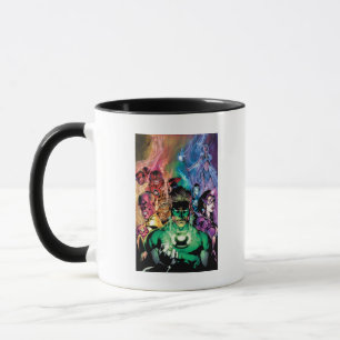 Mug Groupe de corps de lanterne avec des couleurs