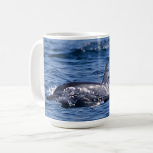 Mug Groupe de dauphins de goulot