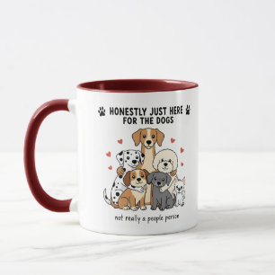 Mug Groupe de famille de chiens mignons pour les maman