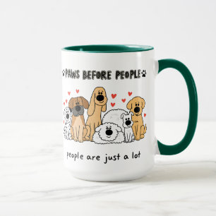 Mug Groupe de famille de chiens mignons pour les maman
