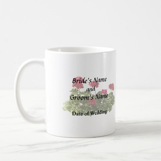 Mug Groupe de géraniums rouges (Gauche)