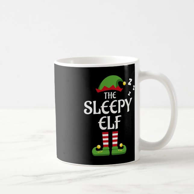 Mug Groupe de jumelage des elfe endormi Noël (Droite)