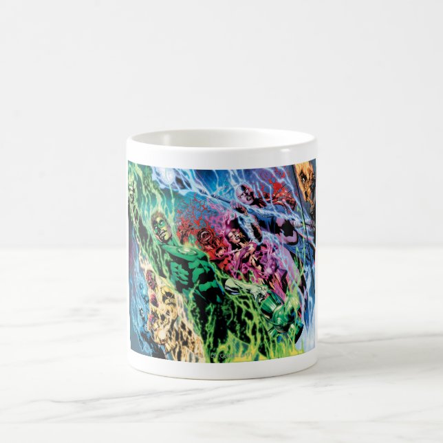 Mug Groupe de lanternes vertes - Couleur (Centre)