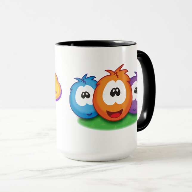 Mug Groupe de style d'icône Sneezies & logo de jeu (Devant droit)