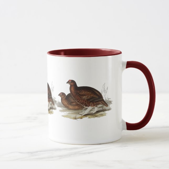 Mug Grouse rouge (Droite)