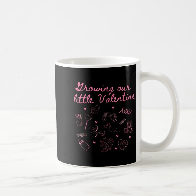 Mug Growing Our Little Valentine Pregnancy Announcemen (Droite)