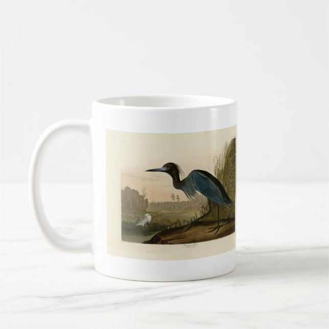 Mug Grue bleue, Heron, d'Audubon's Birds of America (Gauche)