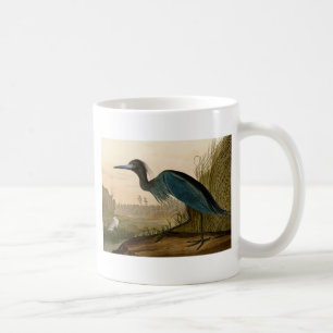 Mug Grue bleue Héron Impression Audubon Art côtier