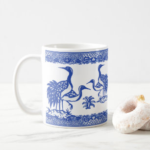 Mug Grues de saule bleu Oiseau Chinoiserie traditionne