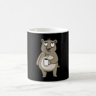 Mug Grumpy bear holding a cup of coffee
