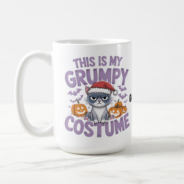 Mug Grumpy Cat Halloween Costume Funny Holiday Animal  (Gauche)