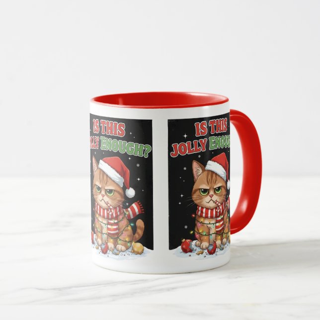 Mug Grumpy Christmas Cat (Devant droit)