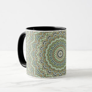 Mug Grünes Kaleidoskop