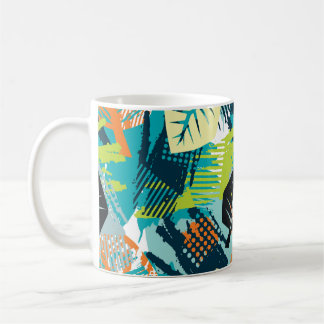 Mug Grunge Abstrait : Surface Robuste Sans Fil.
