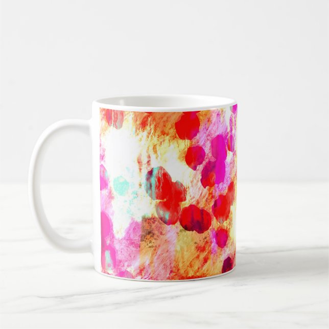 Mug Grunge couleur point texture arrière - plan (Gauche)