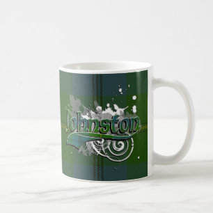 Mug Grunge de tartan de Johnston