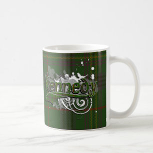 Mug Grunge de tartan de Kennedy