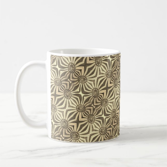 Mug Grunge florale géométrique | par StellaSays (Gauche)