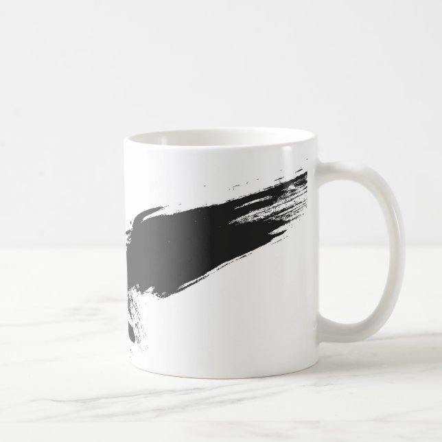 Mug grunge, noir, oiseau, faucon, corbeau, corneille,  (Droite)