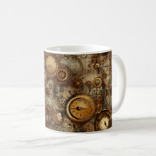 Mug Grunge Rustic Steampunk Horloge (3)