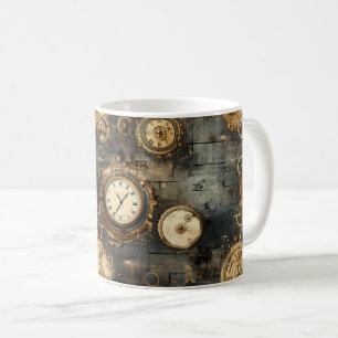 Mug Grunge Rustic Steampunk Horloge (8)