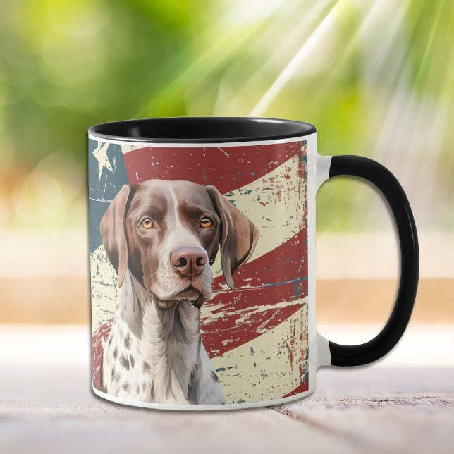 Mug Grunge USA Drapeau Allemand Pointeur Raccourci Chi (Créateur téléchargé)