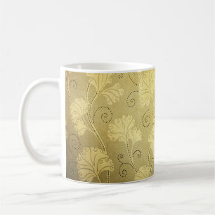 Mug Grunge vintage motif de fleurs.
