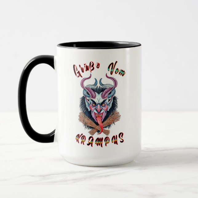 Mug Grüße Vom Krampus Yule Devil Décembre Krampusnacht (Gauche)